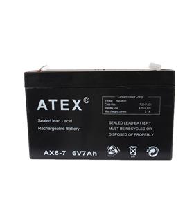 Atex AX-6V 7AH Bakımsız Kuru Akü