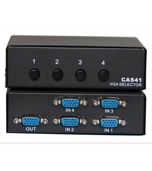 Vcom DD174 4-1 Port Manuel 350MHz Metal Vga Switch