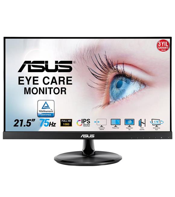 Asus 21.5" VP229HE 75Hz 5ms (HDMI+VGA) FreeSync Full HD IPS LED Monitör