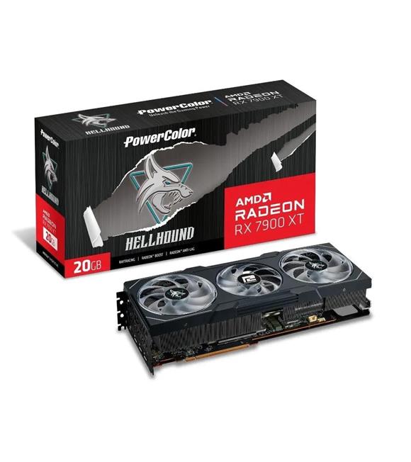 Powercolor Hellhound RX7900XT 20G-L-OC 20GB GDDR6 320Bit DX12 Gaming (Oyuncu) Ekran Kartı