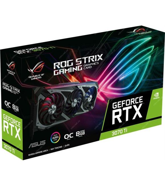 Asus Geforce ROG-STRIX-RTX3070TI-O8G-GAMING 8GB GDDR6X 256bit  OC 2xHDMI 3xDP RGB Ekran Kartı_1