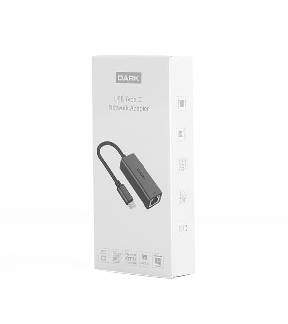 Dark DK-NT-U31LAN USB3.1 Type-C to 10-100 LAN Ethernet Adaptör_2