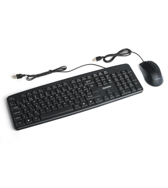 Dark DK-AC-KM1040F Türkçe F Kablolu Ofis Klavye & Mouse Set