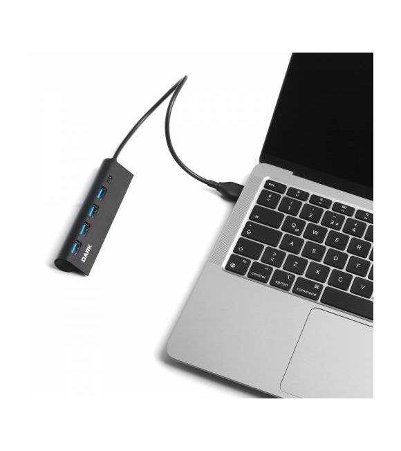 Dark DK-AC-USB346 USB Type-A to 1xUSB-C Charge 4 Port USB2.0 HUB_2