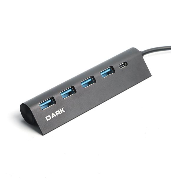 Dark DK-AC-USB346 USB Type-A to 1xUSB-C Charge 4 Port USB2.0 HUB_1