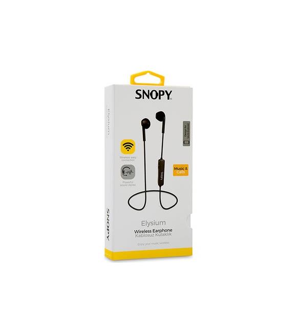 Snopy SN-BT160 Elysium Mobil Telefon Uyumlu Bluetooth Kulak içi Siyah Kulaklık & Mikrofon_1