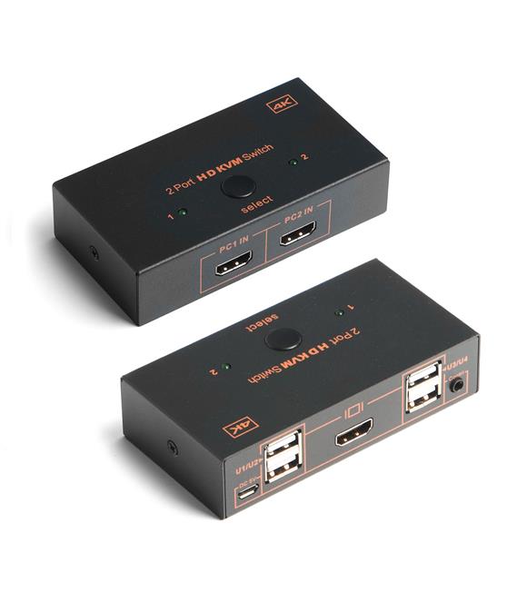 Dark DK-AC-KVMHD01 2x HDMI 4x USB KVM SWITCH 4K-30 Hz