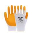 Beybi PN3 Beyaz Sarı 9 Beden Polyester Örme Nitril Eldiven 12li Paket EN388 (2121X)