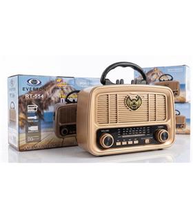 Everton Rt-554  Bluetooth Fm-Usb-Tf-Aux Şarjlı Nostaljik Radyo