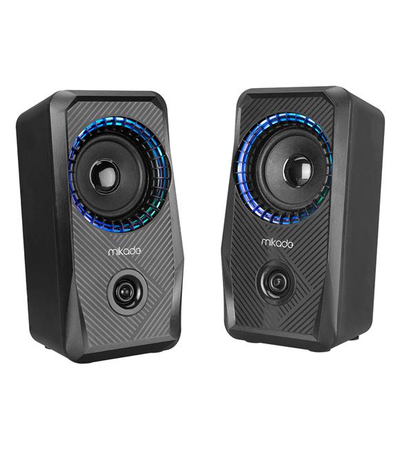 Mikado MD-S26 JOY 2.0 Multimedia 3W-2 Siyah USB RGB Işıklı Gaming Speaker_2