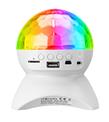 Mikado MD-X740 Beyaz Şarjlı BT-TF Cart-USB Tavan Led Işıklı Disko Topu Speaker_1)