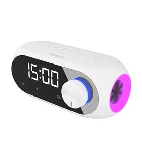 Mikado MD-W7 1200mAh 5W Beyaz Bluetooth-Aux-Derece-Usb-FM (RADYO) Alarmlı Saat Speaker Speaker