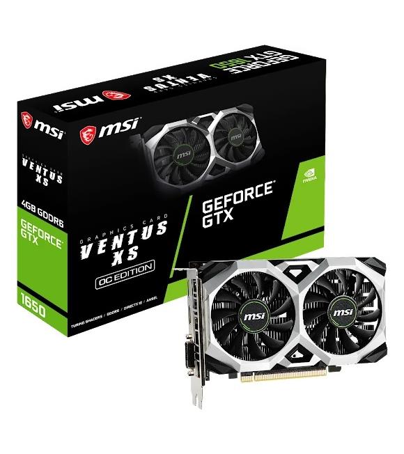 Msi GeForce GTX1650 DirectX 12 D6 VENTUS XS OCV1 4GB 128-Bit GDDR6 PCI E 3.0 x16 HDCP Ekran Kartı