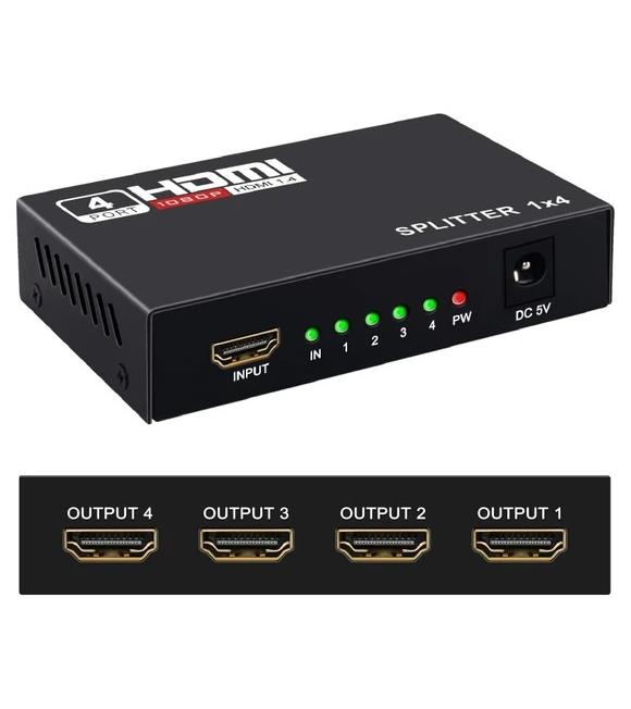 Nova HDMI 1-4 Splitter 1 Giriş 4 Çıkış