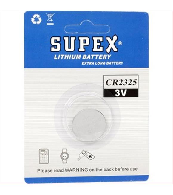 Supex CR2325 3V Lityum Tekli Paket Pil