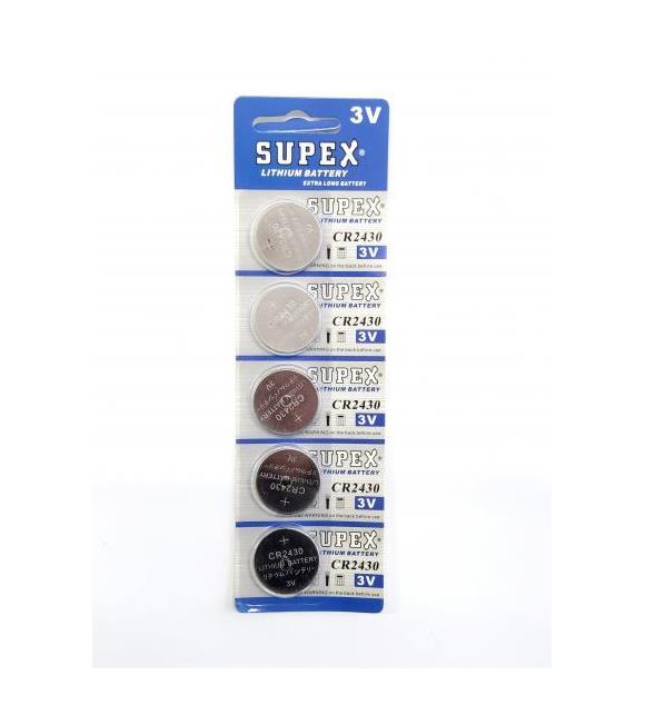 Supex CR2430-C5 3V Lityum Düğme Pil 5