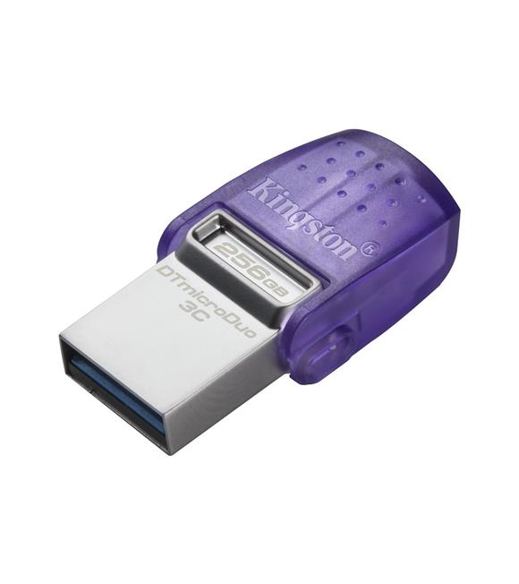 Kingston DTDUO3CG3-256GB DataTraveler microDuo 3C 200MB-s dual USB-A + USB-C Flash Bellek