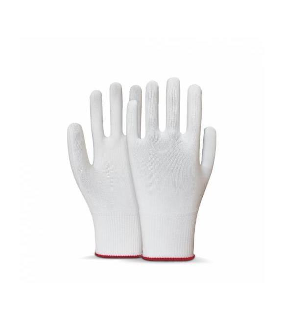 Beybi Polyester Örgülü Beyaz 10 Beden Kasiyer Eldiven 10lu Paket