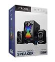 Mikado MD-370BT 2+1 38W Siyah BT-AUX-USB-FM-LED Işıklı Multimedia Speaker_1)
