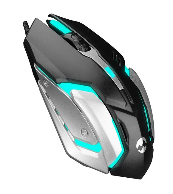 Everest SM-G72 Usb Siyah-Gümüş Işıklandırmalı Oyuncu Mouse