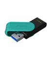 Kingston DTXS-128GB 128GB Portable USB 3.2 Gen1 DataTraveler ExodiaS (Black-Turquoise) Flash Bellek