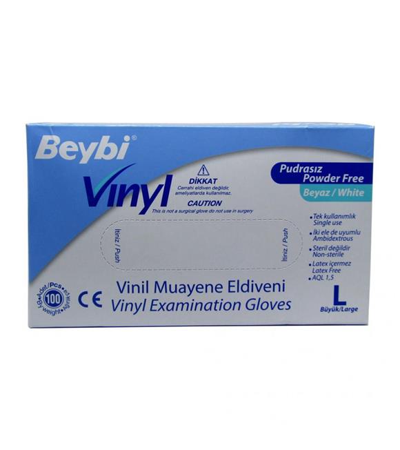 Beybi Vinill Eldiven Pudrasız Large