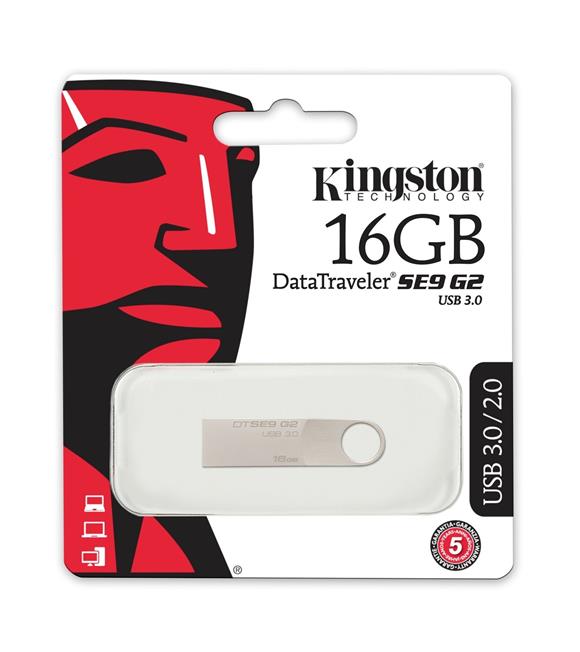 Kingston DTSE9G2 16 Gb Usb 3.0 SE9 G2 Metal Kasa Flash Bellek_1