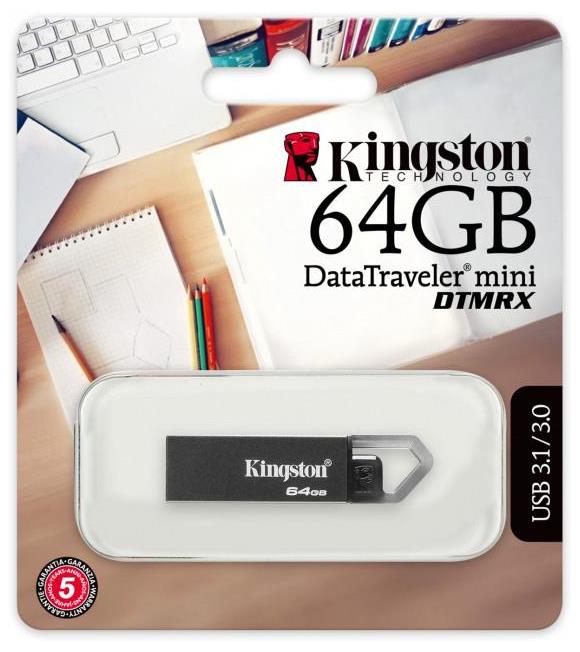 Kingston DTMRX 64 Gb Usb 3.1 Metal Kasa Flash Bellek DTMiniRx_1