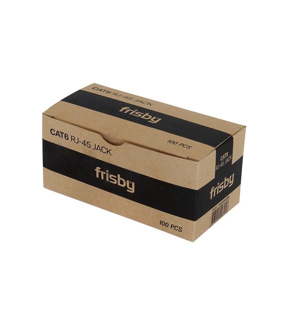 Frisby FNW-RJ4526N Cat5 100lü rj45 Konnektör Yeni Nesil Delikli