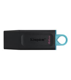 Kingston DTX-64GB 64GB USB3.2 Gen 1 DataTraveler Exodia (Black + Teal) Flash Bellek
