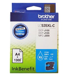Brother LC535XLC Cyan Mavi 1.300 Sayfa Kartuş DCP-J105 MFC-J200