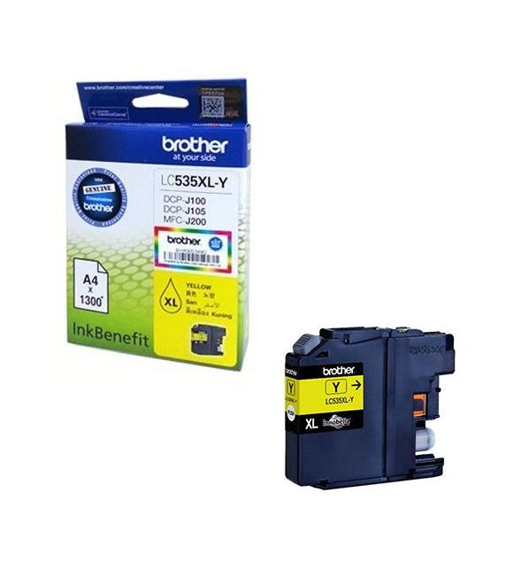Brother LC535XLY Yellow Sarı 1.300 Sayfa Kartuş DCP-J105 MFC-J200