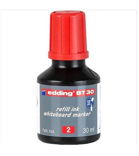 Edding Tahta Kalem Mürekkebi Damlalıklı Ekonomik 30 ML Kırmızı 2 Li BT30