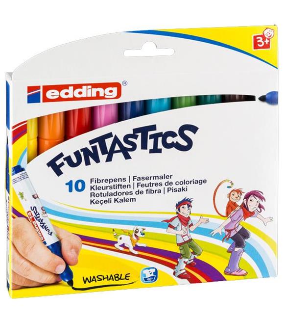 Edding Keçeli Kalem Kalın Funtastıcs 10 LU Set ED14K1099