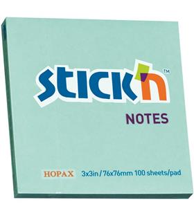 Hopax Stıckn Yapışkanlı Not Kağıdı 100 YP 76x76 Pastel Mavi HE21149