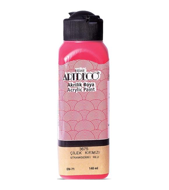 Artdeco Akrilik Boya 140 ML Çilek Kırmızı 070R-3675