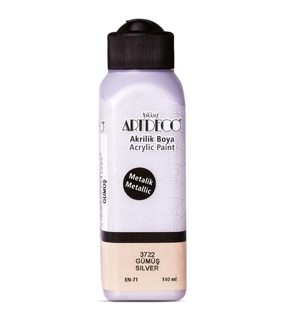 Artdeco Akrilik Boya 140 ML Metalik Gümüş 071R-3722