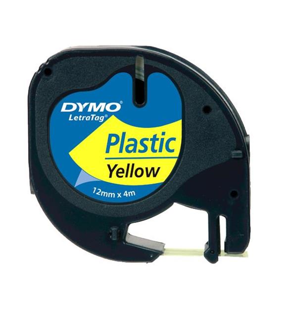 Dymo Letratag Şerit Plastik 12 MMx4 MT Sarı 91202