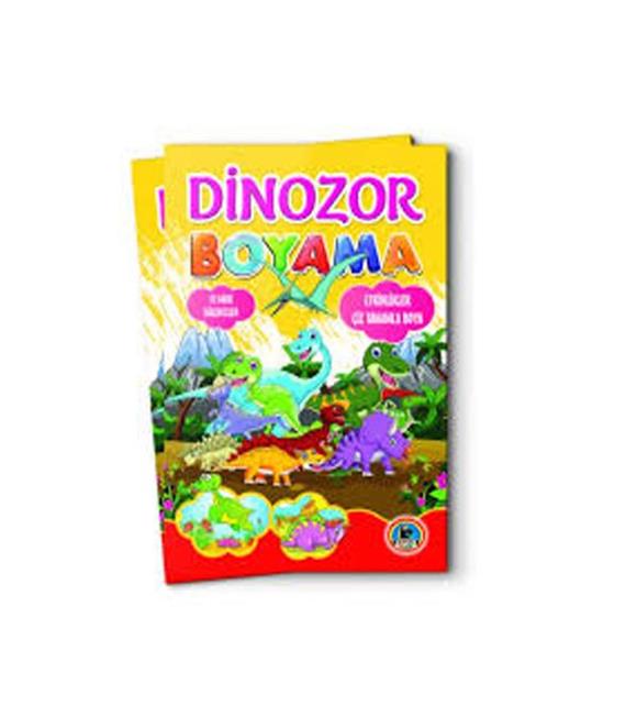 4E Boyama Kitabı Dinozar Örnekli Renkli 128 Syf Karatay Yayınevi