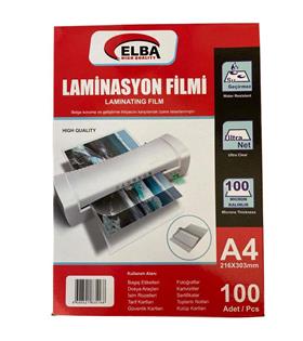 Elba Laminasyon Filmi A4 100 MIC 216x303