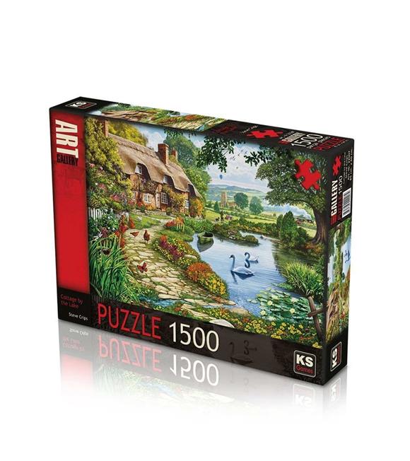 Ks Games Puzzle 1500 Parça Cottage By The Lake 22007