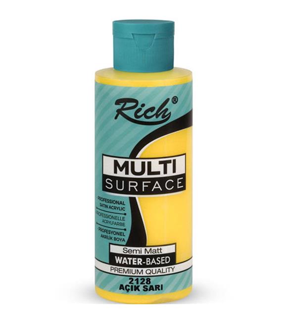 Rich Akrilik Boya Multi Surface 120 CC Açık Sarı 120-2128