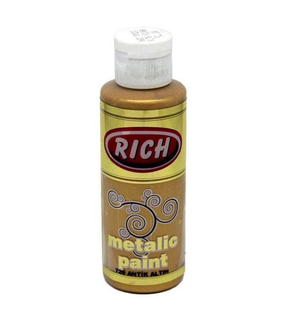 Rich Akrilik Boya Metalik 120 CC Antik Altın 0726