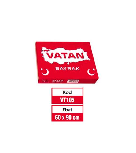 Vatan Türk Bayrağı 60x90 VT105