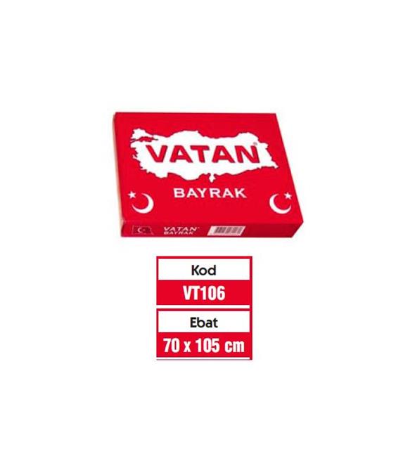 Vatan Türk Bayrağı 70x105 VT106