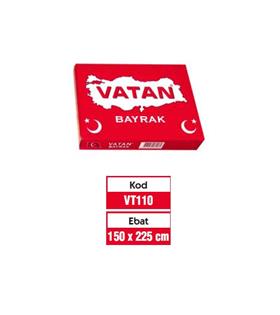 Vatan Türk Bayrağı Polyester 150x225 VT110