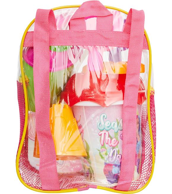 Dede Oyuncak Barbie Resimli Sırt Çantalı Plaj Set 03500