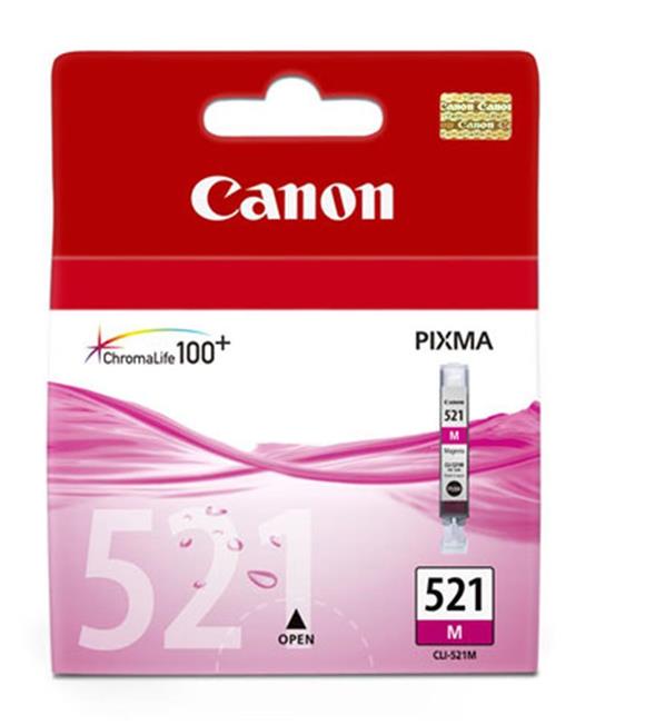 Canon CLI-521M Magenta Kırmızı Mürekkep Kartuş MP260-540-550-560-620-630 MX860-870