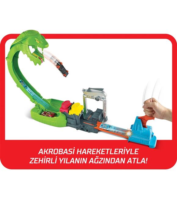 Hot Wheels Zehirli Yılanla Çarpışma Oyun Seti GTT93_1