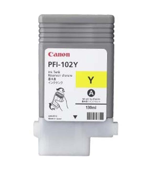 Canon PFI-102Y Yellow Sarı Plotter Kartuş IPF500-700-710-750